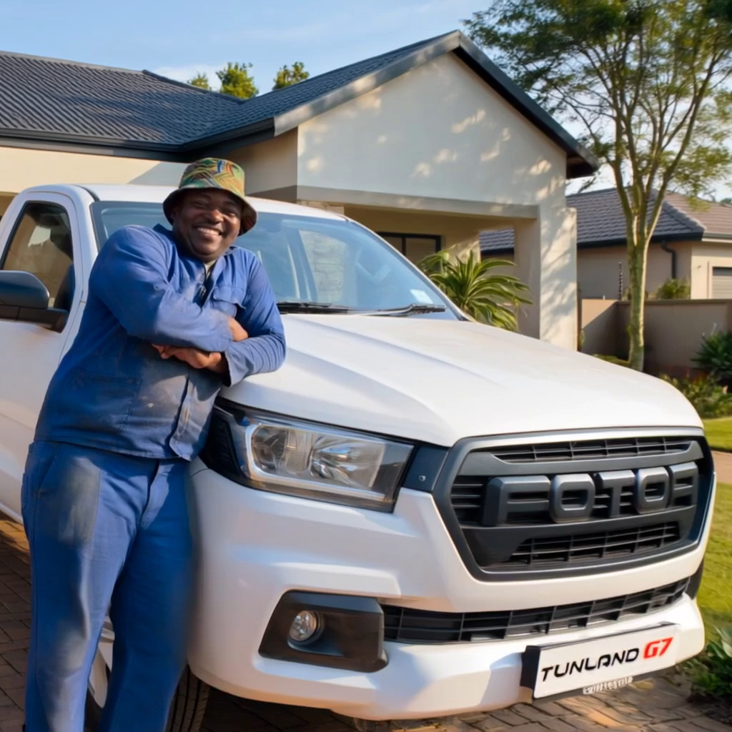 Sandile with the Foton Foton G7 Single Cab